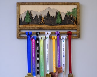 Running Medal Holder, Medal Holder, Running Medal Hanger, Race Medal Holder, Running Medal Rack, Medal Rack Display Running Medal Shelf Wall