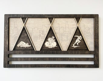 Custom Triathlon Medal Holder Triathlon Personalized Marathon Medals Triathlete Art Marathon Runner Triathlon Gifts Marathon Medal Display