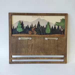 Medaillehouder fietsen, wielerwedstrijd, medaillehouder voor medailles en slabbetjes, fietscadeaus, fietscadeaus, fietscadeaus, woondecoratie, medaillerek