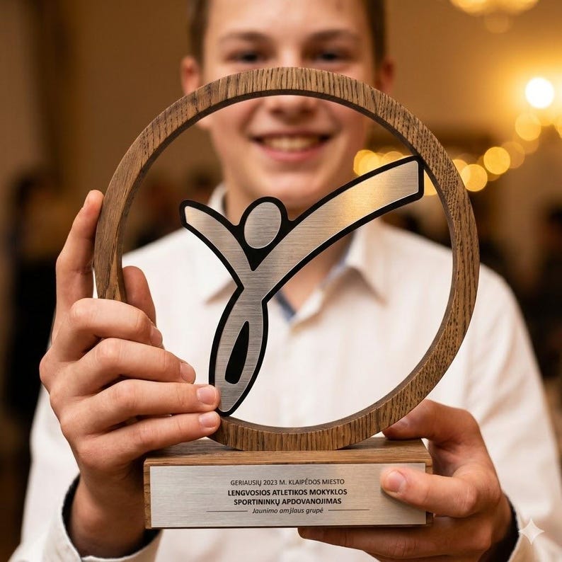 Dance Awards and Custom Trophy Wooden Award - Music Awards, Engraved Plaque, Award Plaque for Performance Personalized Gift Custom Award Set image 11