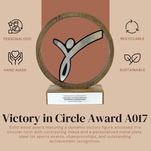 Dance Awards and Custom Trophy Wooden Award - Music Awards, Engraved Plaque, Award Plaque for Performance Personalized Gift Custom Award Set image 3