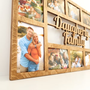 Cadeau de Noël pour famille nombreuse, cadres photo collage pour mur, cadre photo texte personnalisé, cadre photo collage, cadeau de mariage ou d'anniversaire