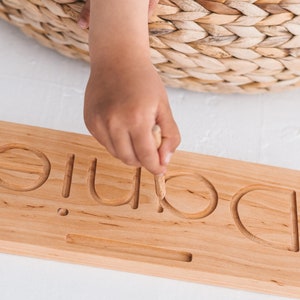 Name tracing letters board, Personalized gifts for kids, Montessori materials for writing practice,wooden, Kids educational writing practice