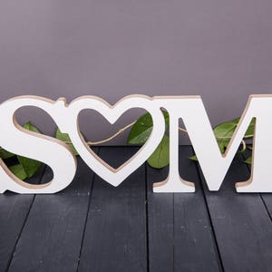 Personalized Wooden letters - Couples initials with heart - Valentines or wedding gift, Rustic wedding decor wooden initials, Lovers gift