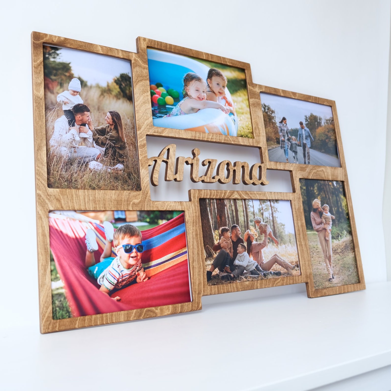 Custom Collage Picture Frames Multiple Picture Frame Wooden Etsy