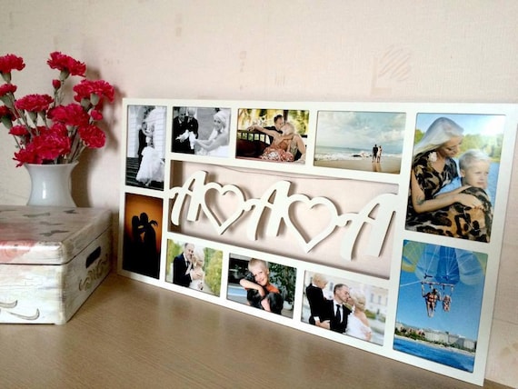 Cornice Per Foto A Specchio Di Compleanno Con Numero 3D 6' X 4' - 40