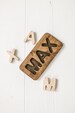 Solid Wood Name puzzle - Personalized name puzzle for toddler or Christening gift - Suitable as Baby girl gift and for Waldorf wooden toys 