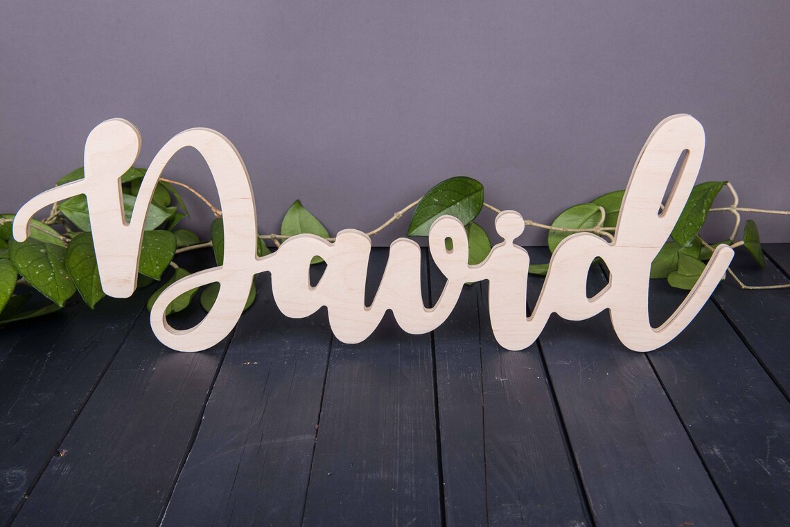 Wooden name letters nursery name letters name decor for Etsy