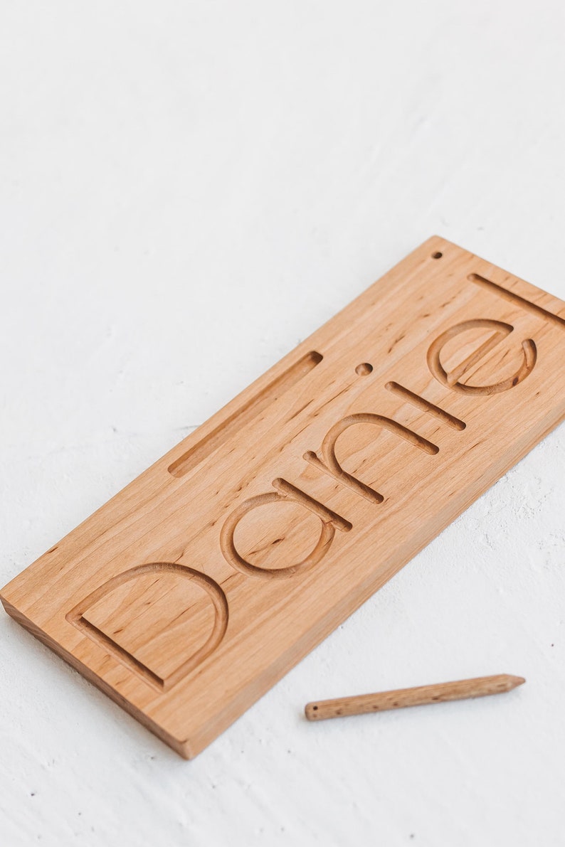 Name tracing letters board, Personalized gifts for kids, Montessori materials for writing practice,wooden, Kids educational writing practice