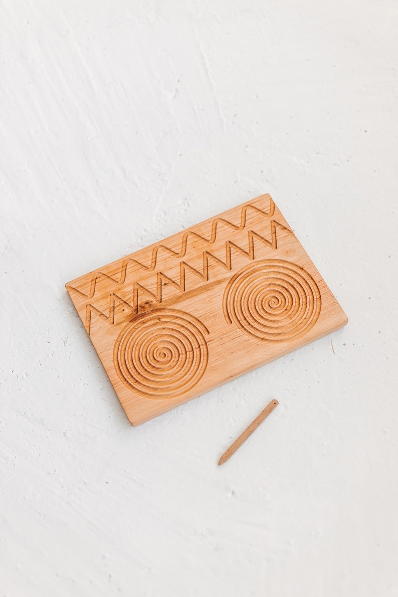 Shape tracing board, Montessori toddler wooden toys, Homeschool kids gift, educational learning toys, baby developing fine motor skills