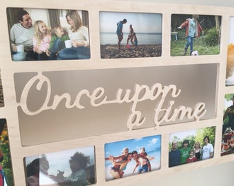 Every Personalized Collage Picture Frame, Custom Family Photo Frame, Multi Photo Wooden Frame, Engraved Wall Frame Gift