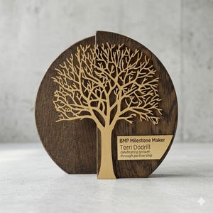 Awards gifts - Custom Engraved Wooden Trophy - awards custom, Elegant Design, Personalized to Celebrate Achievements, customized award