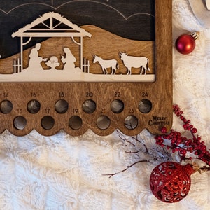 Custom Advent Calendar, Wooden Advent, Calendar for kids, Wood Advent Calendar, Rustic Home Decor, Chocolate Advent, Rustic holiday decor