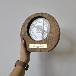 Handcrafted Custom Trophy, Engraved Custom Wooden Trophy, Unique Award, Personalized to Celebrate Achievements, Personalized gift
