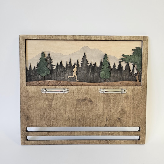 Porta Medaglie Da Parete SUPERDANT - Tema Calcio Femminile, 30 Ganci, Nero - Foto 10