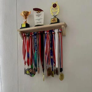 Trophy display, Sports award hanger, Trophy shelf, Sport award hanger, Medal hanger display, Medal hanger, Medal holder, Award shelf
