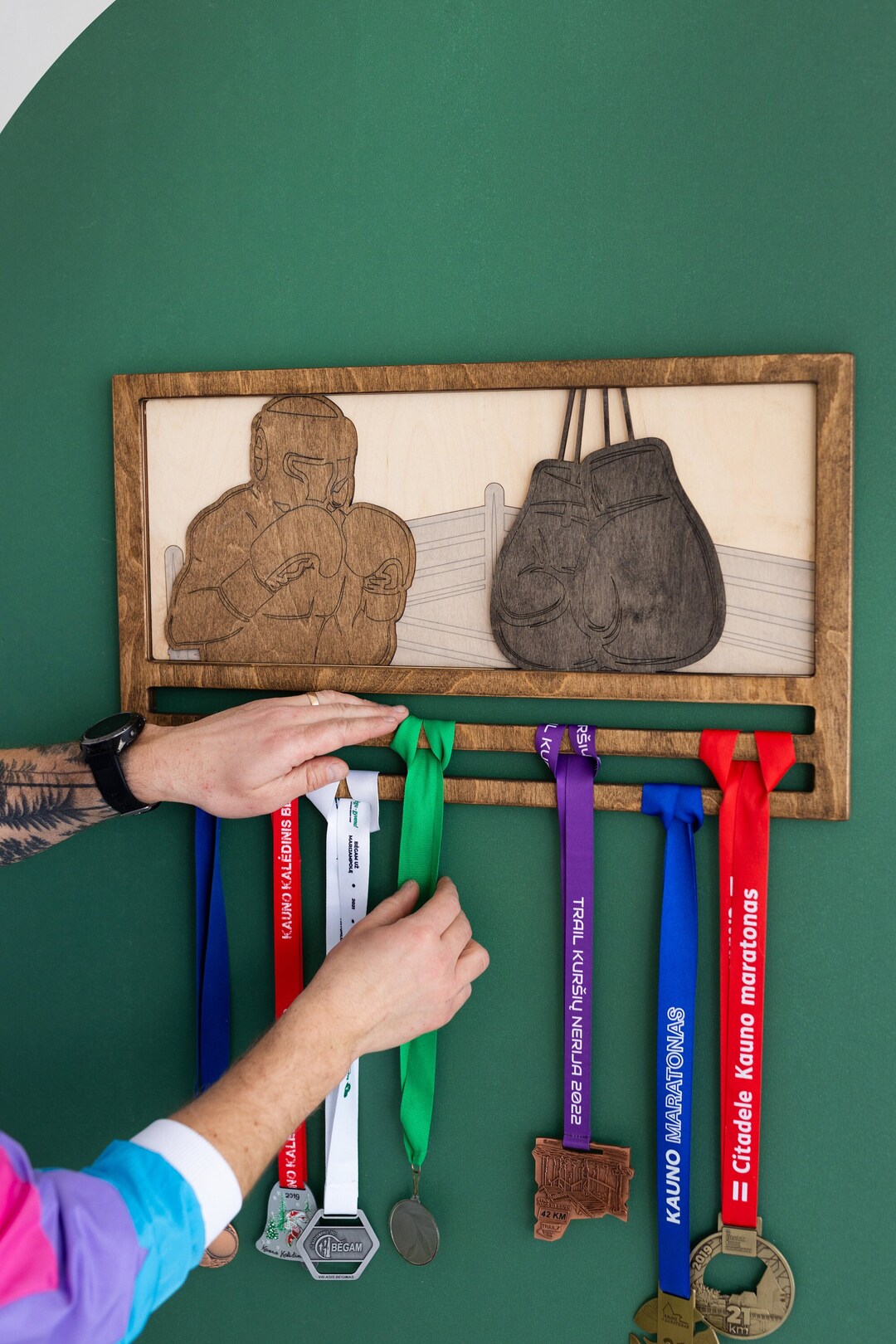 Boxer Medal Display, Custom Medal Hanger, Gift for Him, Birthday Gift ...