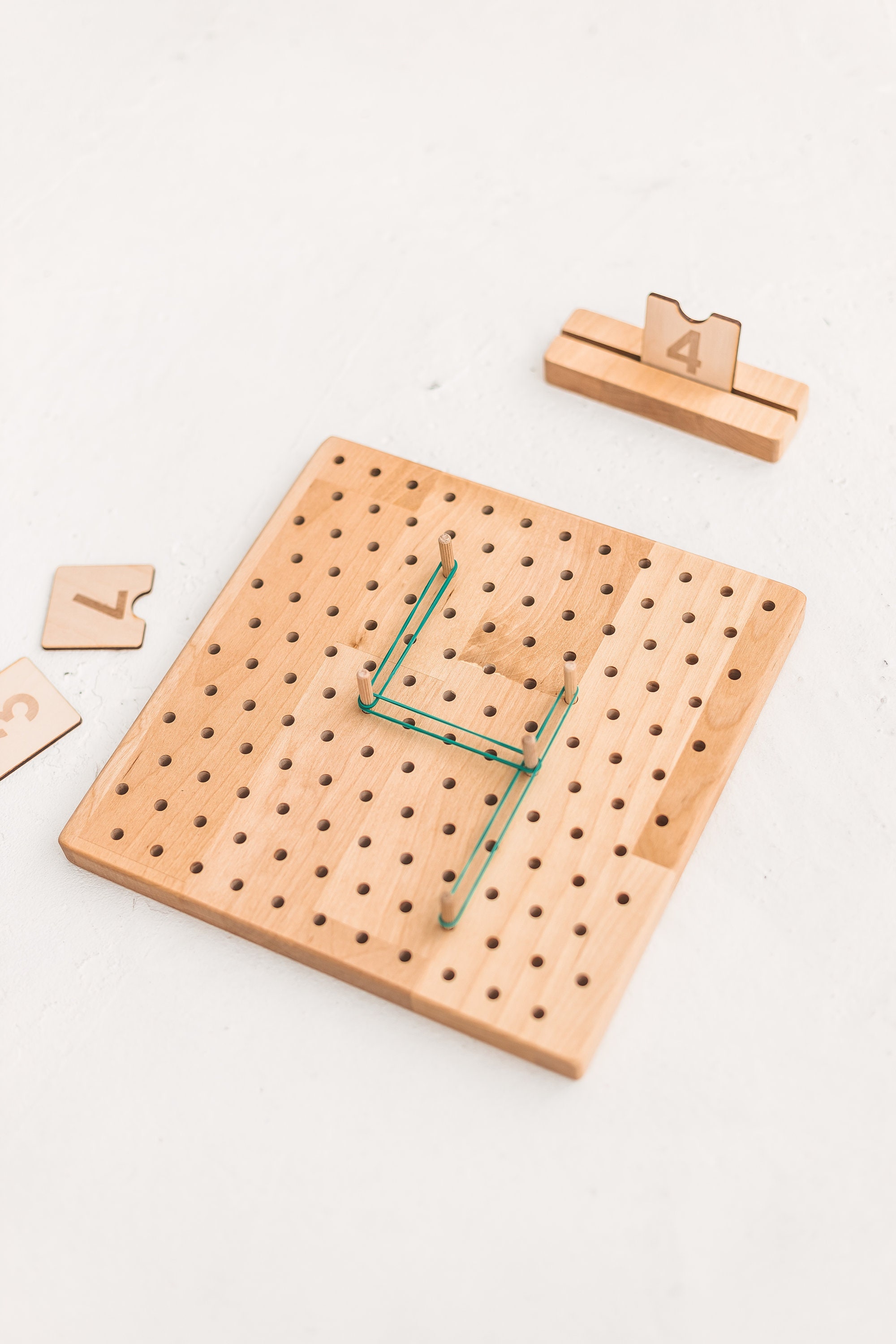 Wooden Montessori Cards Holder - Educational Display Stand For Kids Learning Materials