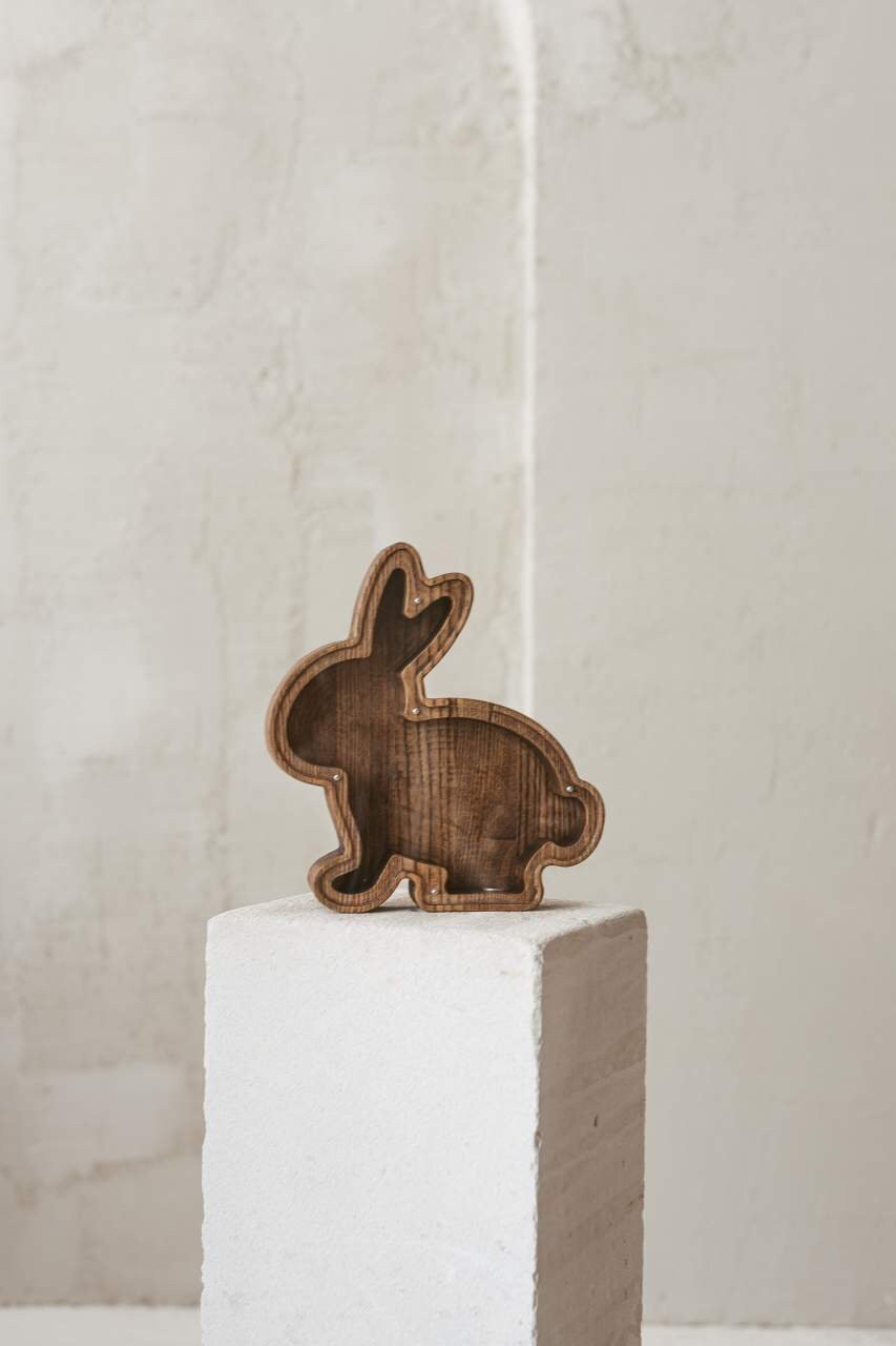 Ymxygz Salvadanaio a Forma di Coniglietto, Adorabile, a Forma di Coniglio, per Pasqua, Salvadanaio a Forma di Coniglietto, per Bambini, Regalo di Pasqua
