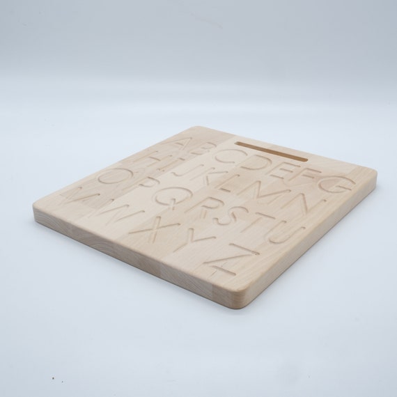 Double-sided Alphabet Tracing Board Solid Wood 