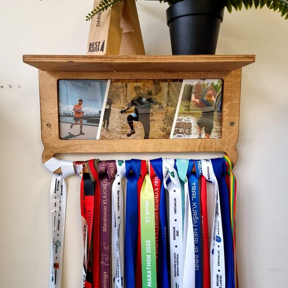 Colgador de medallas para caminos de VICTORY HANGERS con medallas,  elegantes decoraciones de pared deportivas para decoración del hogar,  decoración de