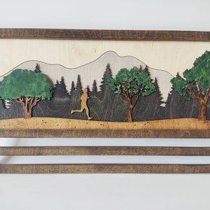Marathon Runner Gift for Men or Women, Running Medal Holder, Cross Country Running Gifts, Medal Display Rack, Personalized Medal Hanger