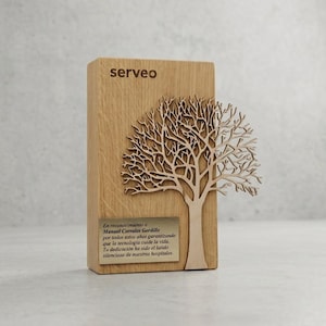 Trophy Design for Lifetime Achievement Award - Custom Trophy and Wooden Award Plaque, Engraved Plaque for Nature Award, custom trophy prize