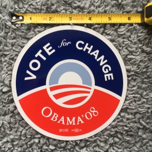 President Barack Obama vote for change Car magnet refrigerator