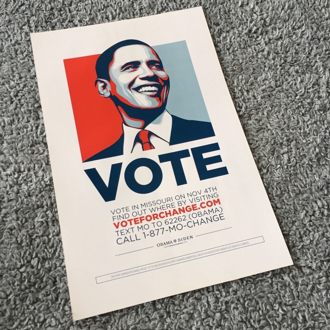 President Barack Obama : Genuine VOTE Hope Campaign Poster