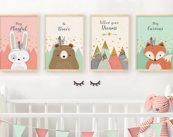 nursery print set