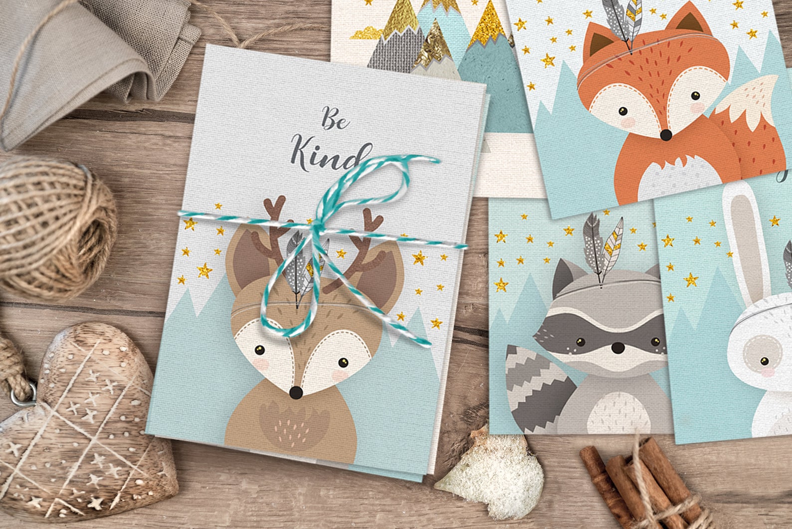 Printable Forest Friends Wall Art Set of 6 Etsy