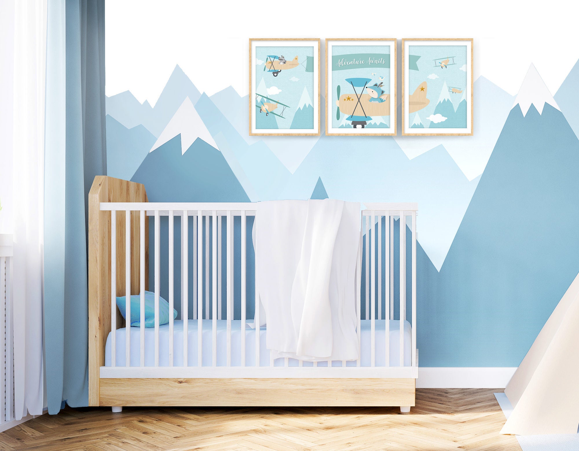 Airplane nursery Baby boy nursery Plane nursery decor Etsy