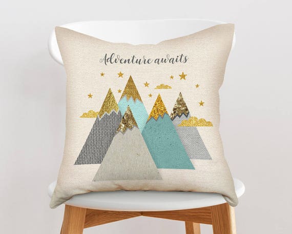 woodland nursery pillow