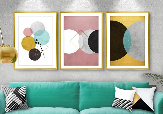 SALE Set of 3 Modern art Abstract wall art Print set | Etsy