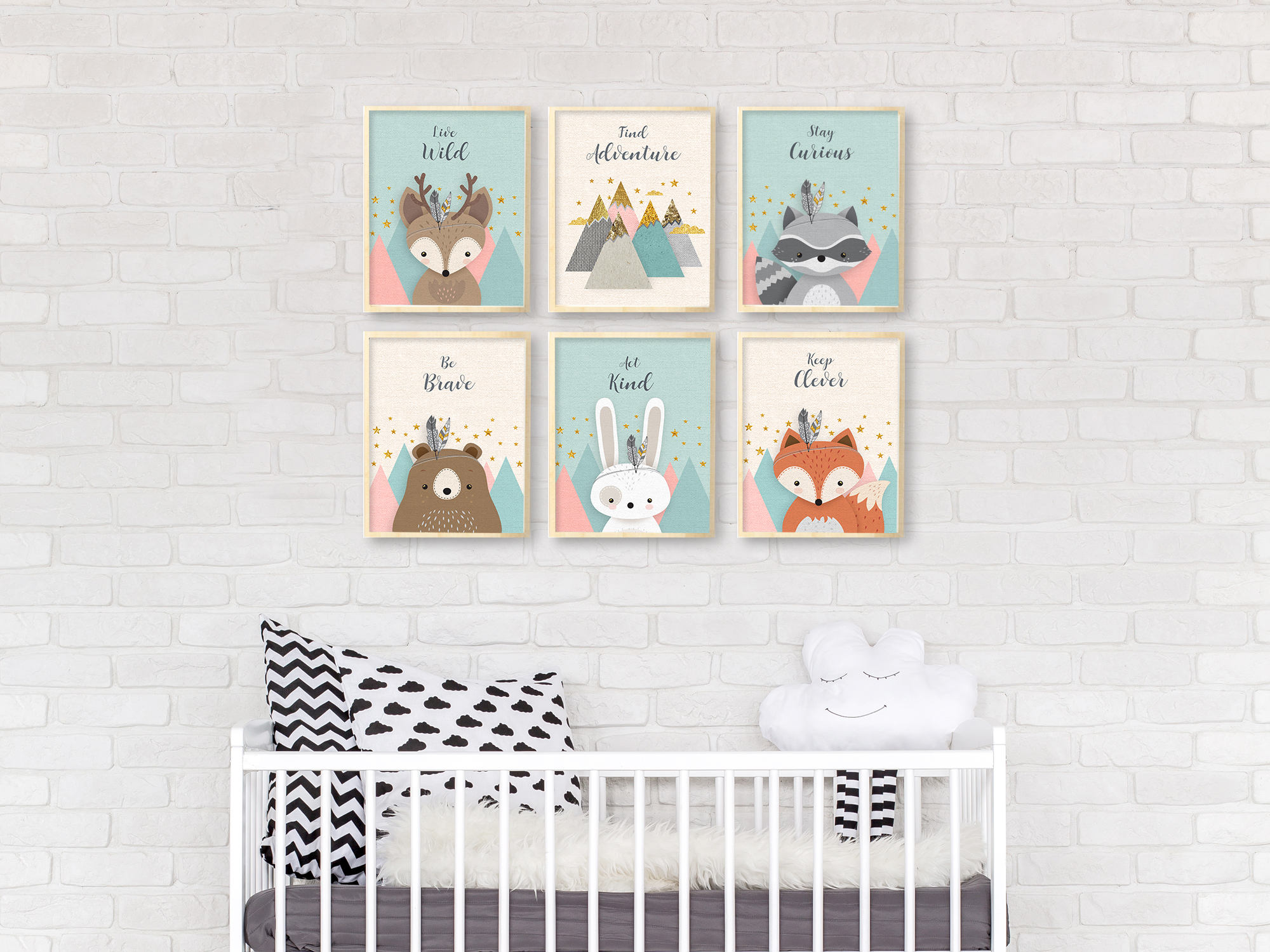 Printable woodland animal wall art printable animal wall art Etsy