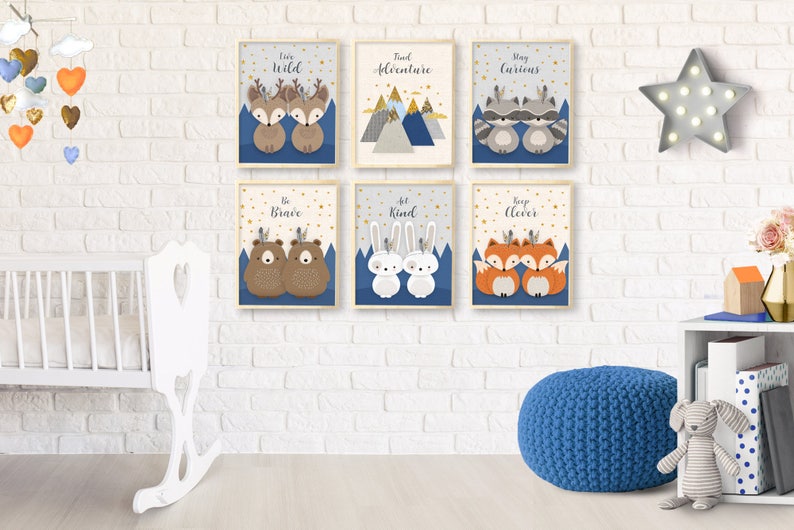 Twin Nursery Decor Twin Nursery Twins Nursery Twins Wall Etsy