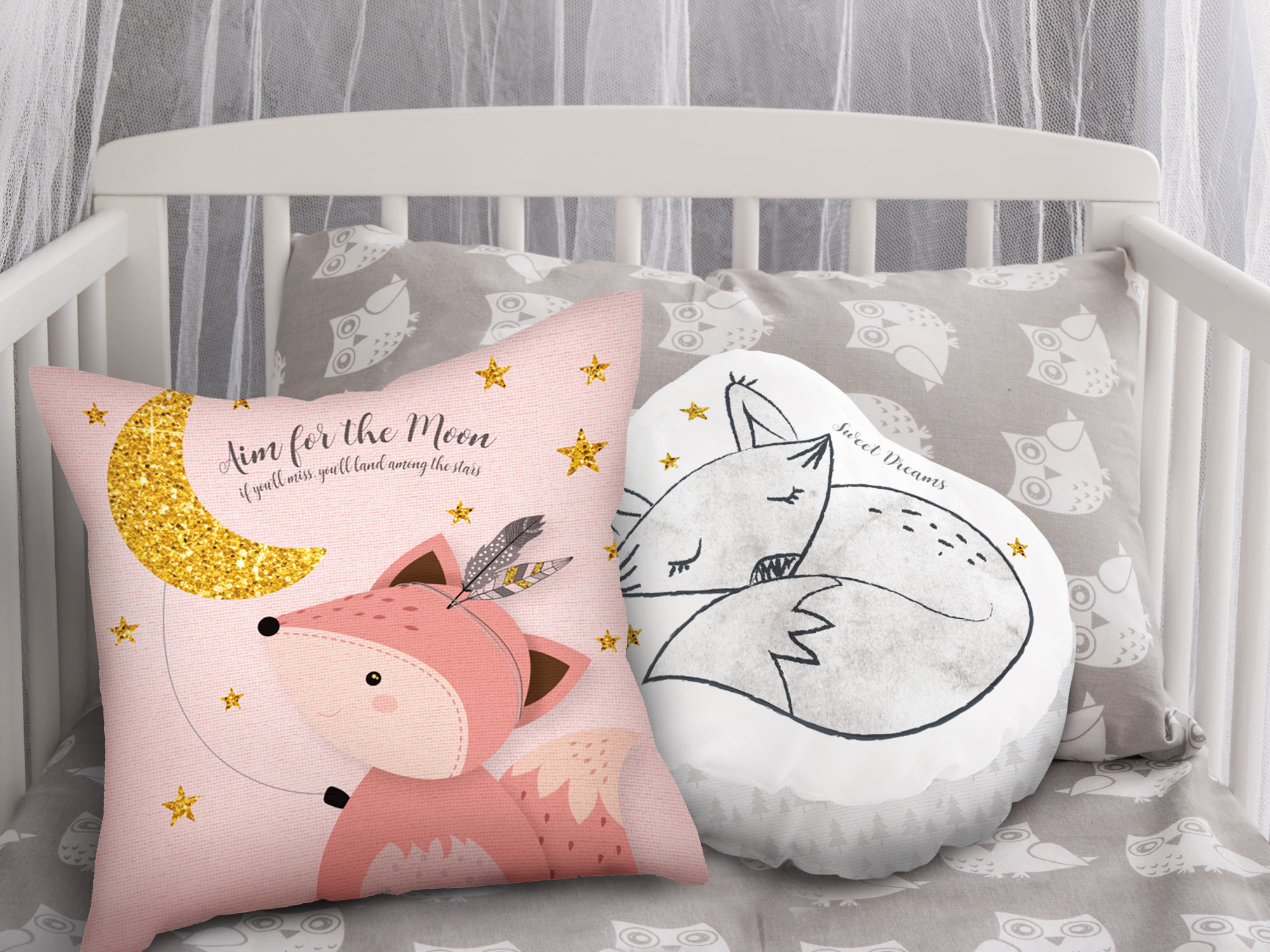 Girl pillow cover Woodland nursery throw pillow Girl nursery Etsy