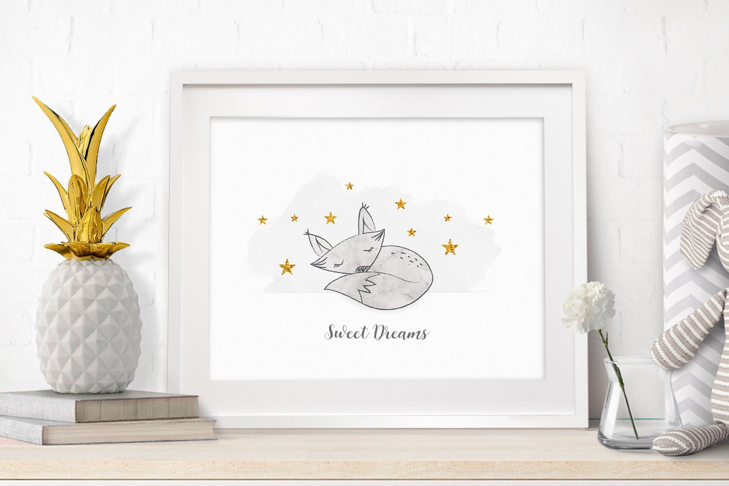 Neutral Nursery Print Monochrome Nursery Baby Woodland Etsy