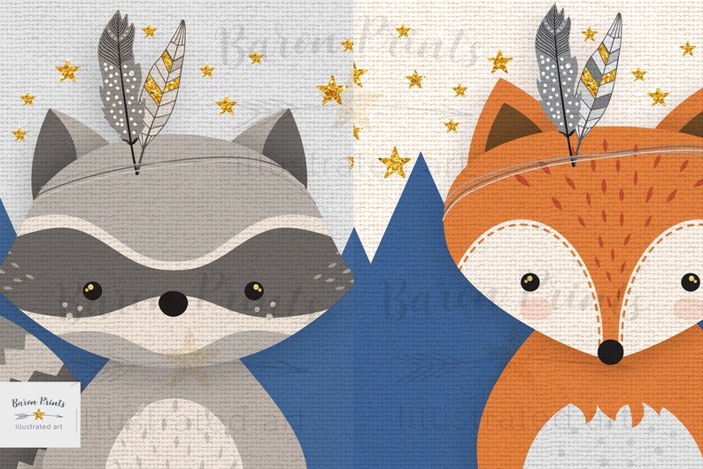 Woodland nursery Boy nursery Baby boy Nursery decor Etsy