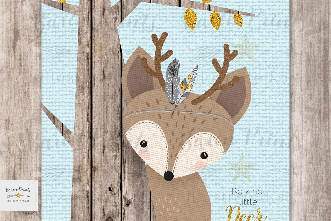 Woodland nursery Woodland postcard Card Set of 6 printable | Etsy