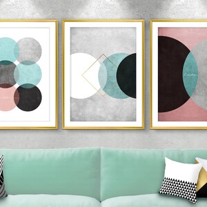 SALE Set of 3 Modern art Abstract wall art Print set | Etsy