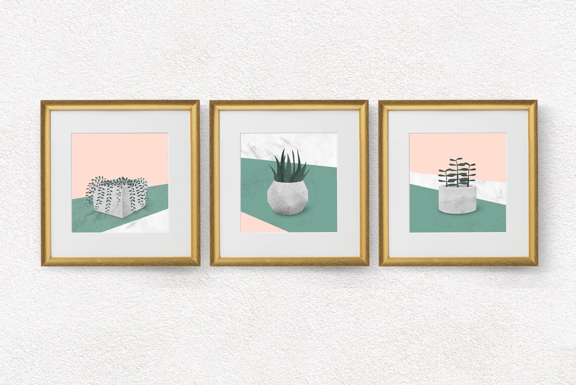 Living room decor Modern wall art Living room wall art Set | Etsy