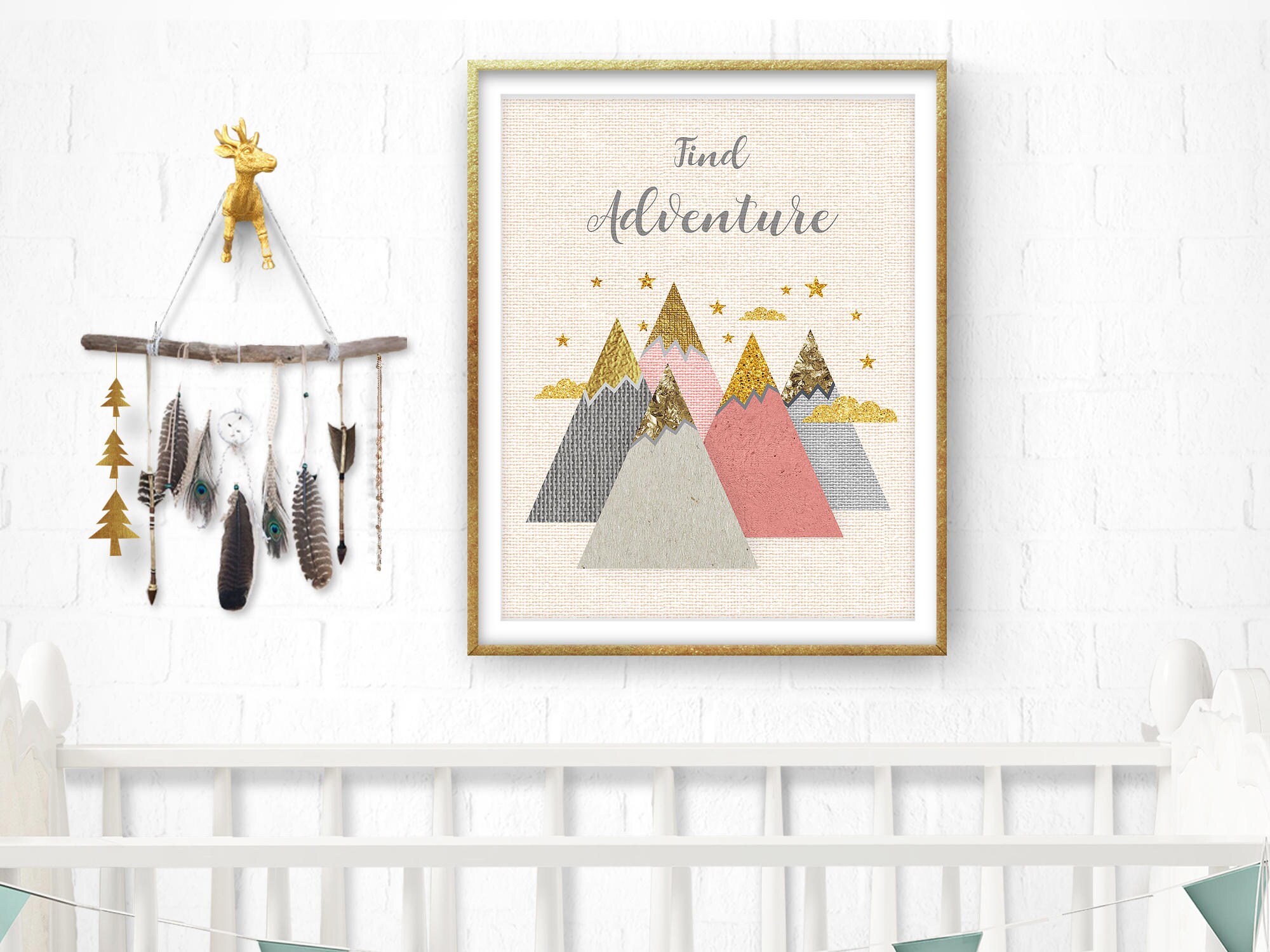 Mountains printable Nursery Print Tribal nursery print | Etsy