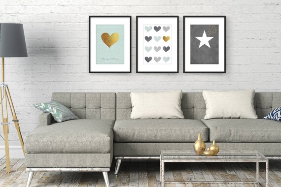 Minimalist Wall Art Romantic Poster Bedroom Wall Art Set Master Bedroom Art Modern Art Art Print Set Of 3 Large Wall Art Giclee Set