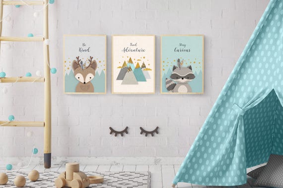 Woodland Nursery Nursery Forest Decor Forest Friends Etsy