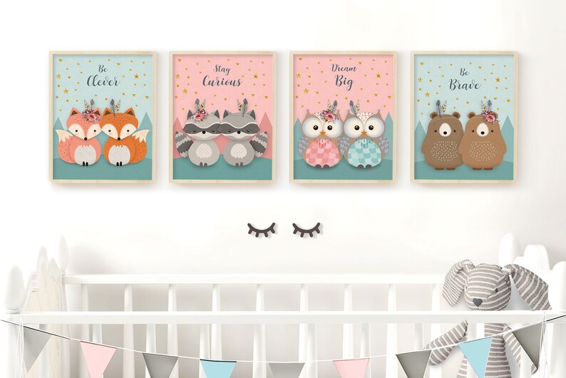 twin nursery decor