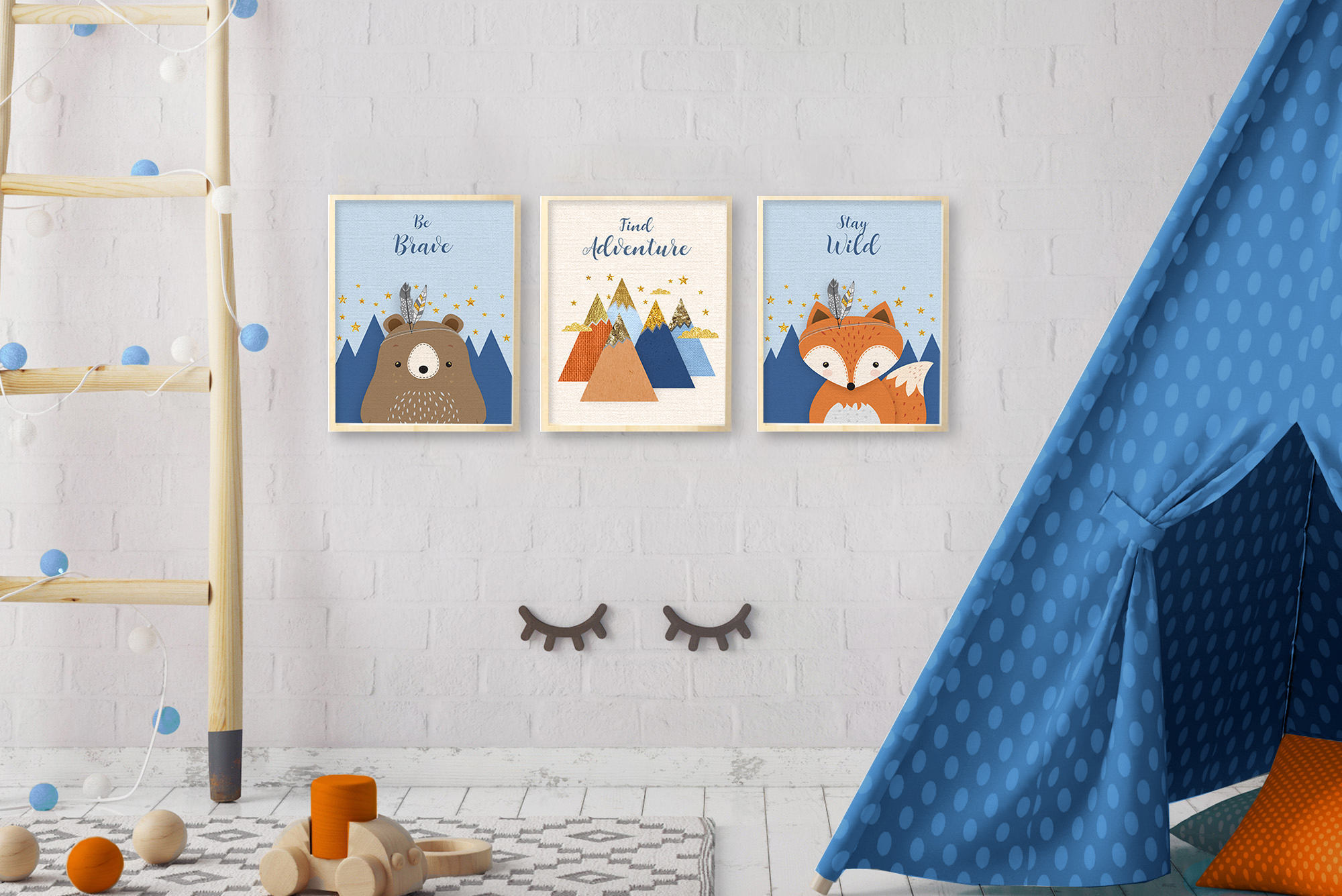 Boy nursery decor Cute nursery wall art Nursery art set Etsy