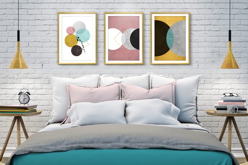 Set of 3 Prints Bedroom Wall Art Set 3 Wall Art Printable Etsy