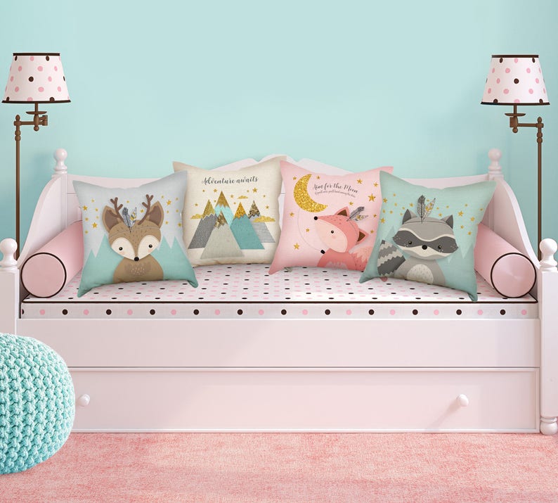 Throw pillow set Babies gift Nursery pillows Cushion Etsy