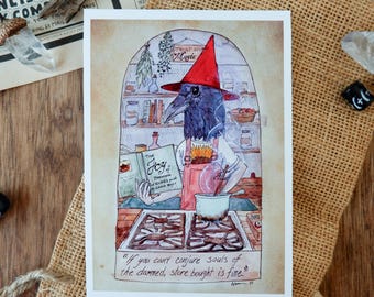 Kitchen Crow // Art Print